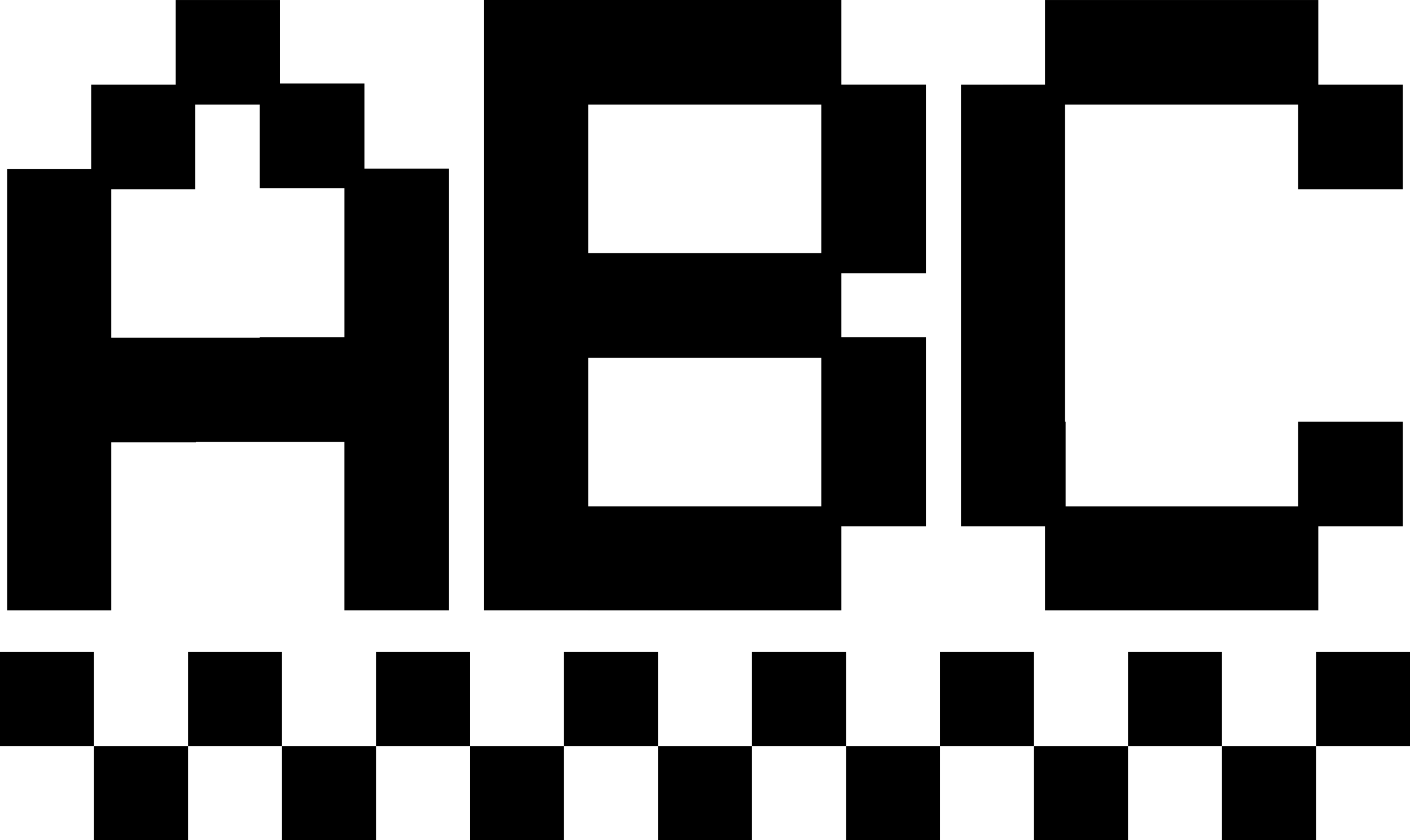 Letters Abc In Pixelated Form Stencil Svg Design File Free Vectors
